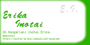 erika inotai business card